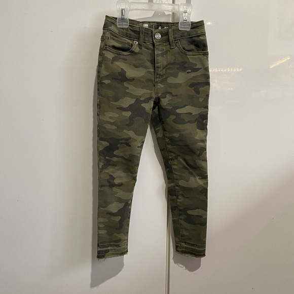 Girls Camo Jeggings Size 6 - Picture 1 of 7